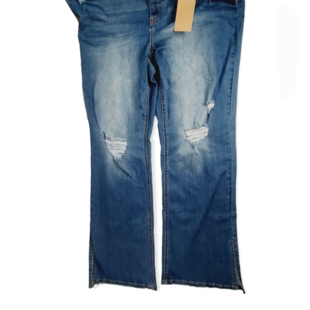 Vanilla Star Women's Skinny Kick Flared Jeans